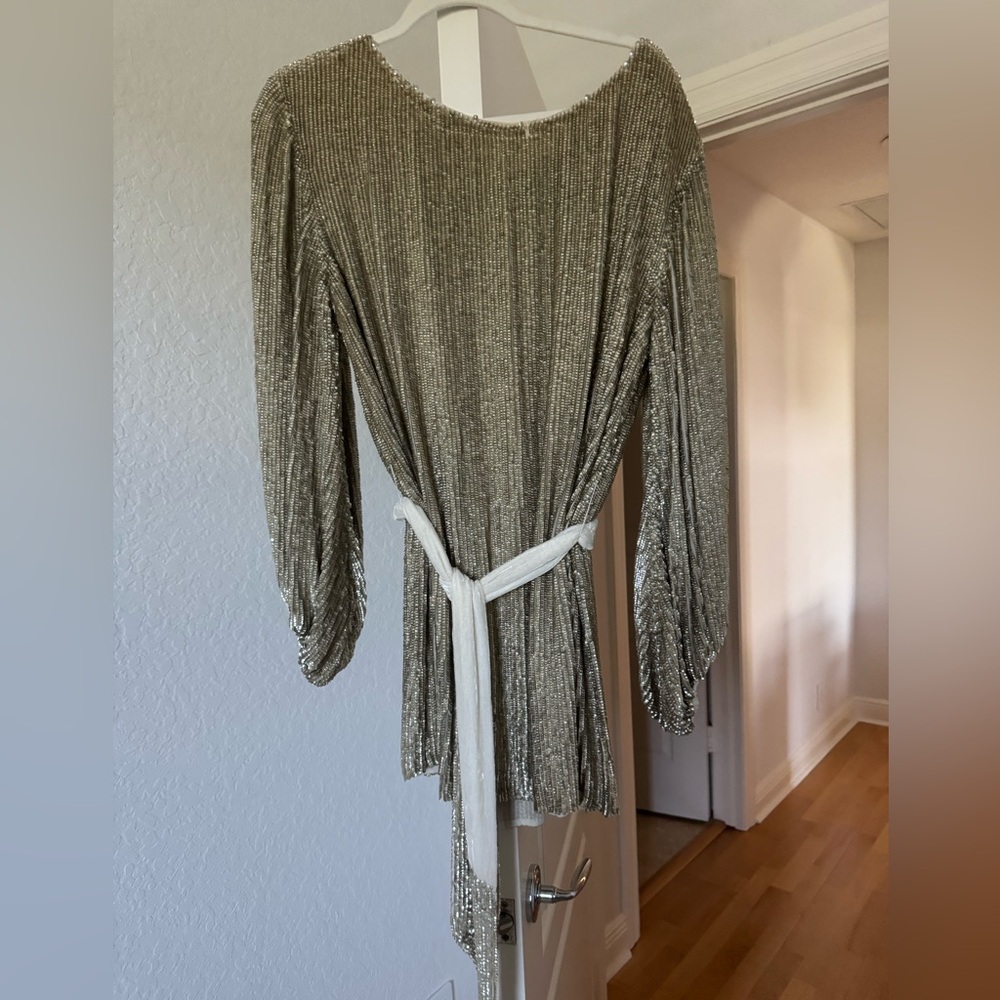Retrofete dress. Gold Sequin